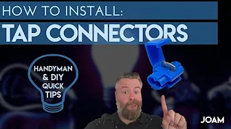 Handyman and DIY Quick Tips: How to use Tap Connectors