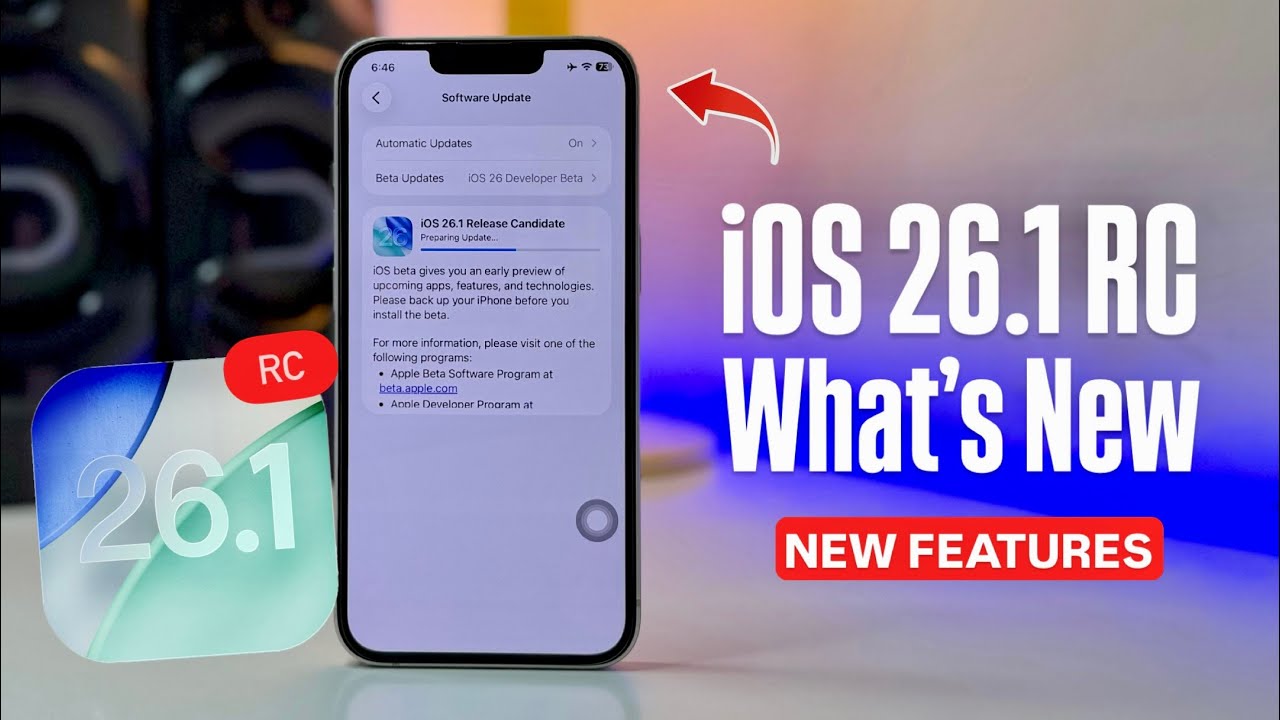 iOS 26.1 RC Released - NEW FEATURES iOS 26.1 RC - Performance, Battery ...