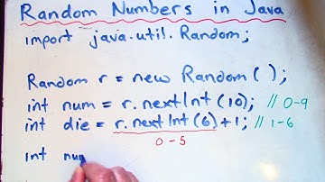 Java - Random Numbers - Lesson 1 Random Class