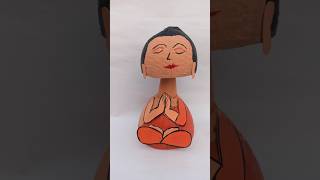 Head Shaking Buddha | Coconut Shell Craft buddhamaking craft  coconutshellcrafts trending