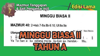 Old Edition - Psalms and BPI Second Week in Ordinary Time Year A (January 18, 2026)