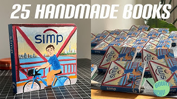 Hand-making 25 books | "Simp" | No music bookbinding process