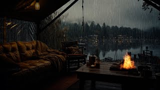 Rain Cozy Camping | Beat Stress Within 3 Minutes To Deep Sleep With Heavy Rain Sound On Forest Tent