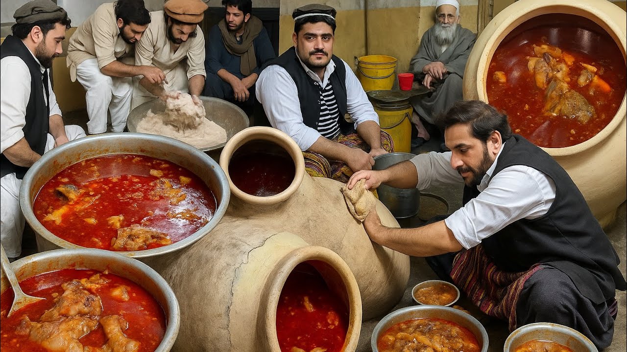 Pakistani EARLY MORNING Breakfast - Sher Muhammad SIRI PAYE Recipe - Slow Cooked HEAD & TROTTER Stew