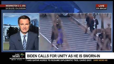 U.S. President Joe Biden calls for unity in a deeply divided country