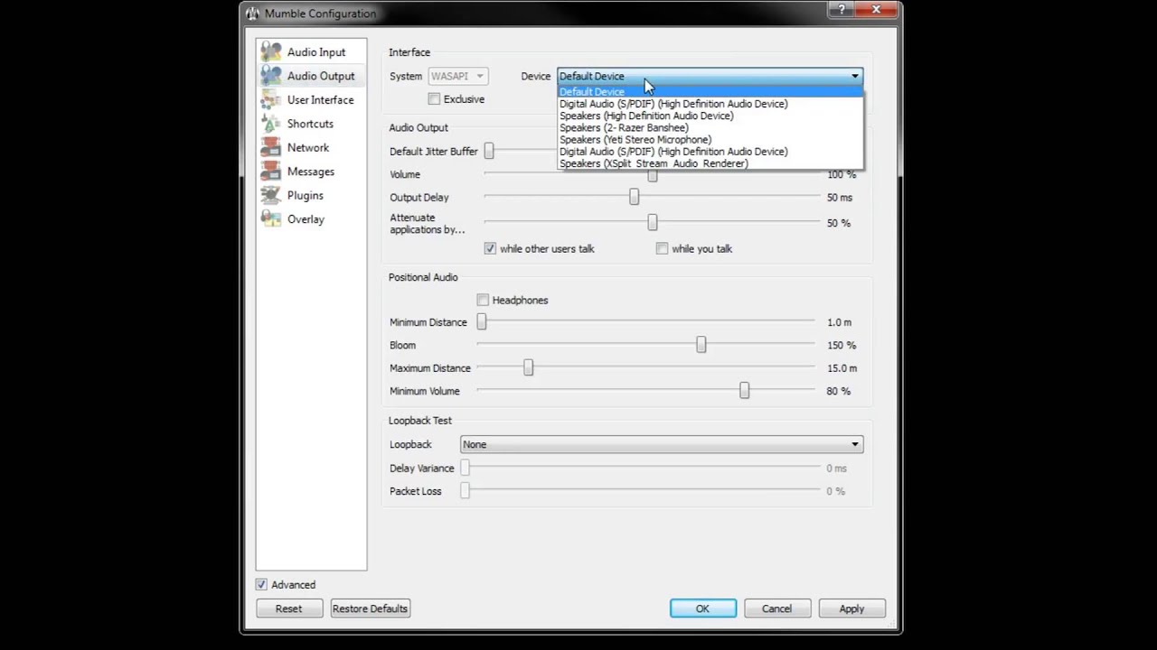 How To:Done Quick - Mumble - Input, Output and Push-to-Talk