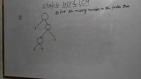 Find missing number in factor tree