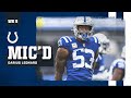 "I'm Not This Other Linebacker!" | Darius Leonard Mic'd Against the Ravens