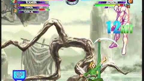 MvC2: SonSon 2x Staff Super Combo by Dereklearnslow
