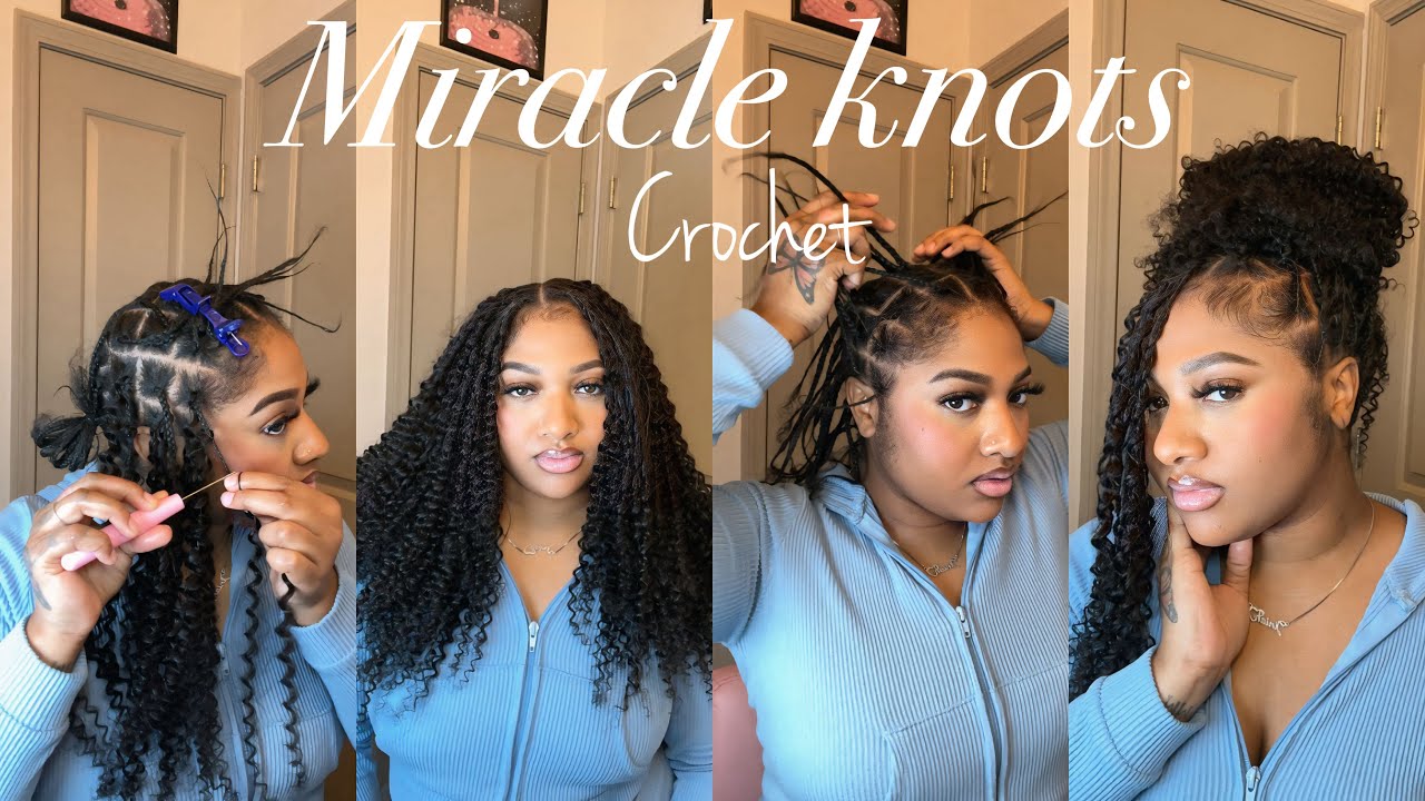 Miracle Knot Braids water wave crochet ft YGWIGS