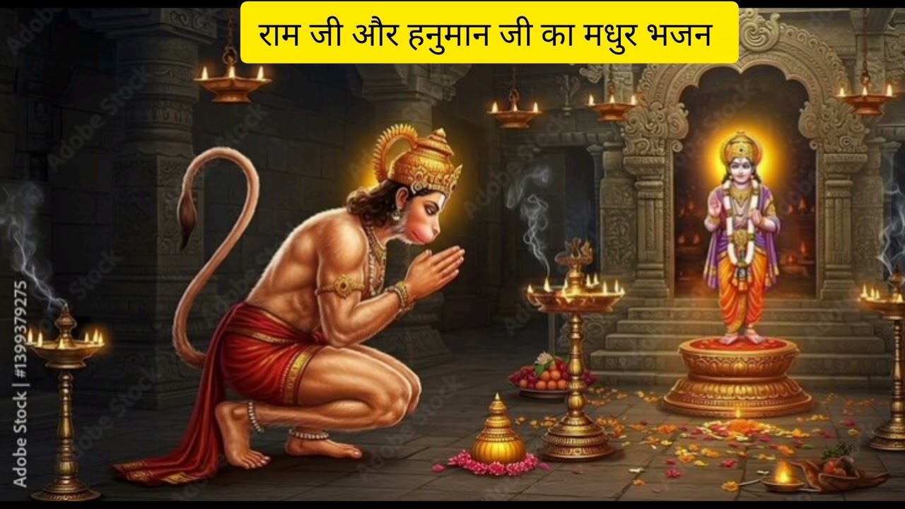 #रामजी और हनुमान जी का मधुर भजन || रघुपती राघव राजाराम || rgu pati ragav @santoshkachhawa