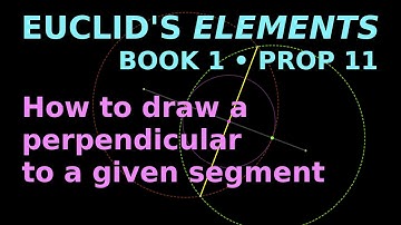 How to make a perpendicular | Euclid