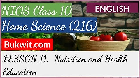 NIOS Class 10 Home Science (216): Lesson 11. Fabric Finishes