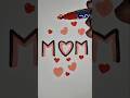 ​How to draw "MOM" with a Heart 💖 #Drawing #maa #artforkids #yt #shorts #trending