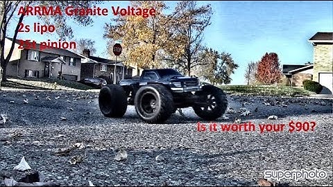 #Arrma #Voltage 2s lipo 25t pinion
