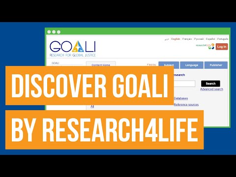 Webinar: Discover law and social sciences resources through Research4Life's GOALI