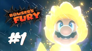 Bowser's Fury GamePlay Walkthrough Part 1 Scampers Shores, Fort Flaptrap \& Pounce Bounce Isle