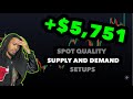 HOW I MADE $5,751 THIS WEEK TRADING FOREX | QUALITY SUPPLY AND DEMAND SETUPS