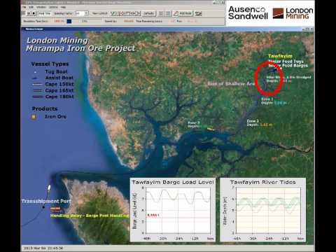 Barge Transshipment Simulation   Marampa Iron Ore Supply Chain