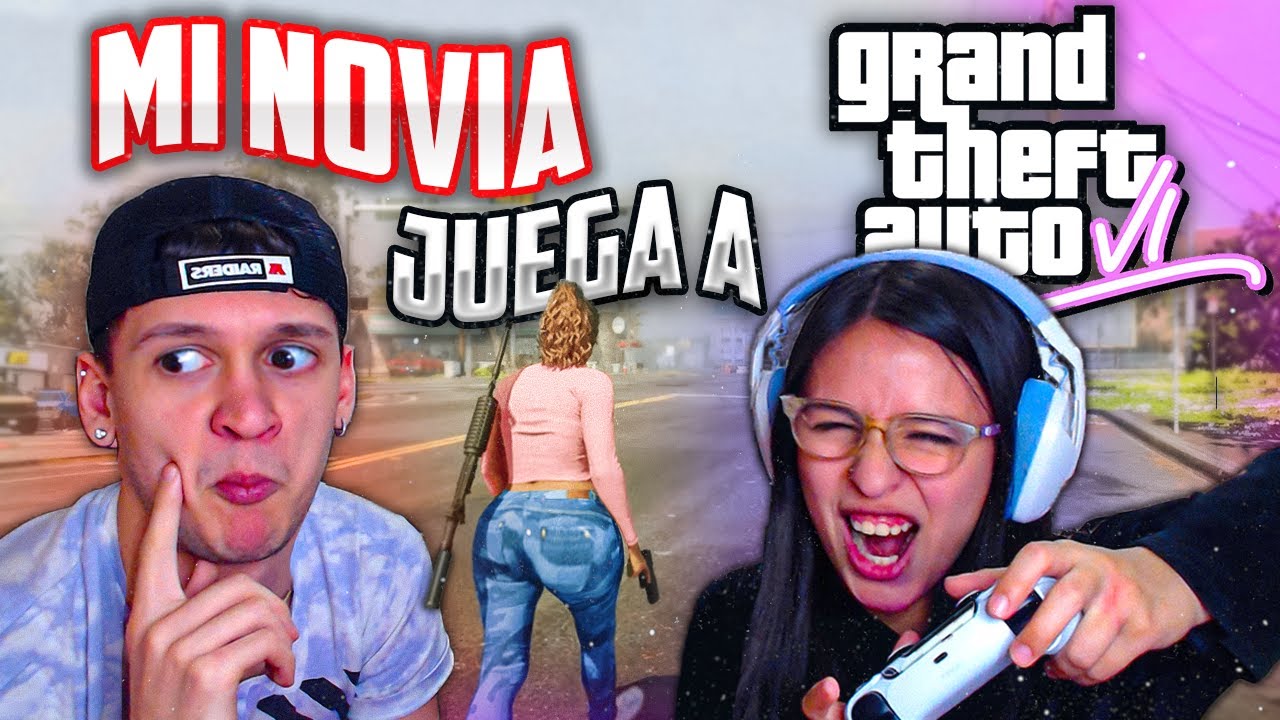 Mi NOVIA juega GTA 6 por PRIMERA VEZ (Gameplay real) Filtrado