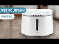 PetTec Pet Fountain: Trinkbrunnen, fliessendes Wasser inkl. Filter, Tierbrunnen für Hund &amp; Katze