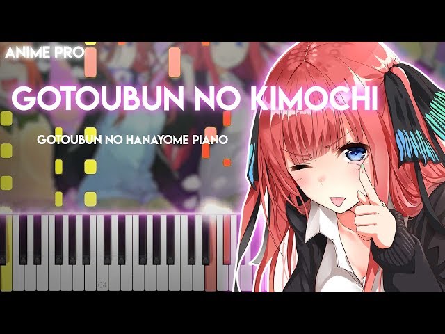 Gotoubun no Hanayome ∬ (Season 2) OP - Gotoubun no Katachi - EASY Piano  Tutorial 