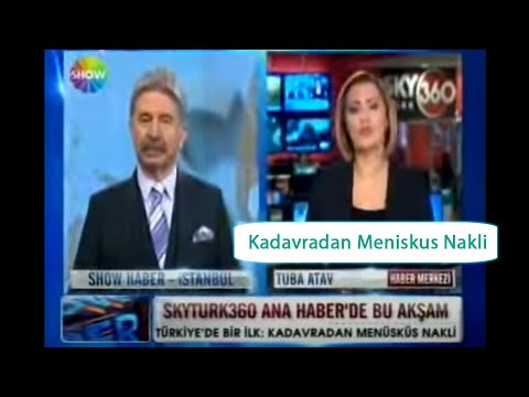 Kadavradan meniskus Nakli Dunyada ilk SHOW