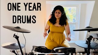 1 Year of Drum Progress  Adult Beginner
