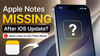 Apple Notes Missing After iOS Update Here’s How to Get Them Back!