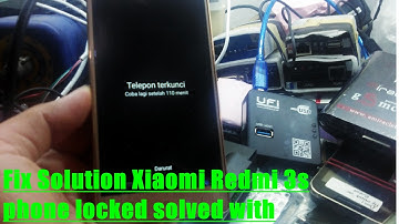 Fix Solution Xiaomi Redmi 3s phone locked solved with UFI Android-tool box first in the world