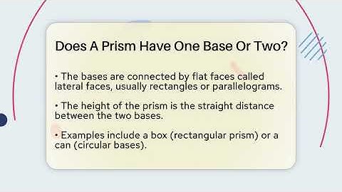 Does A Prism Have One Base Or Two? - All About Geometry