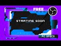 A FULL Twitch Overlay Pack for FREE