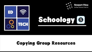 Schoology: Copying Group Resources