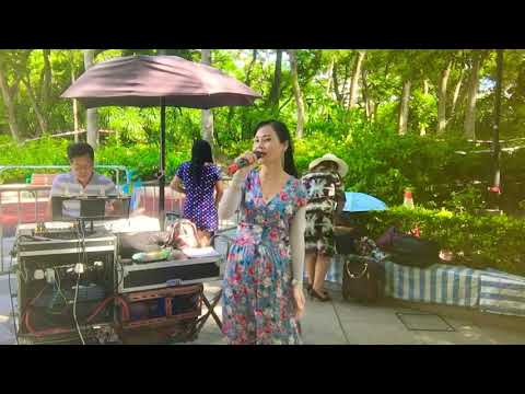 2018年7月26日罗拉 屯门公园表演  旺角菜街艺人singing