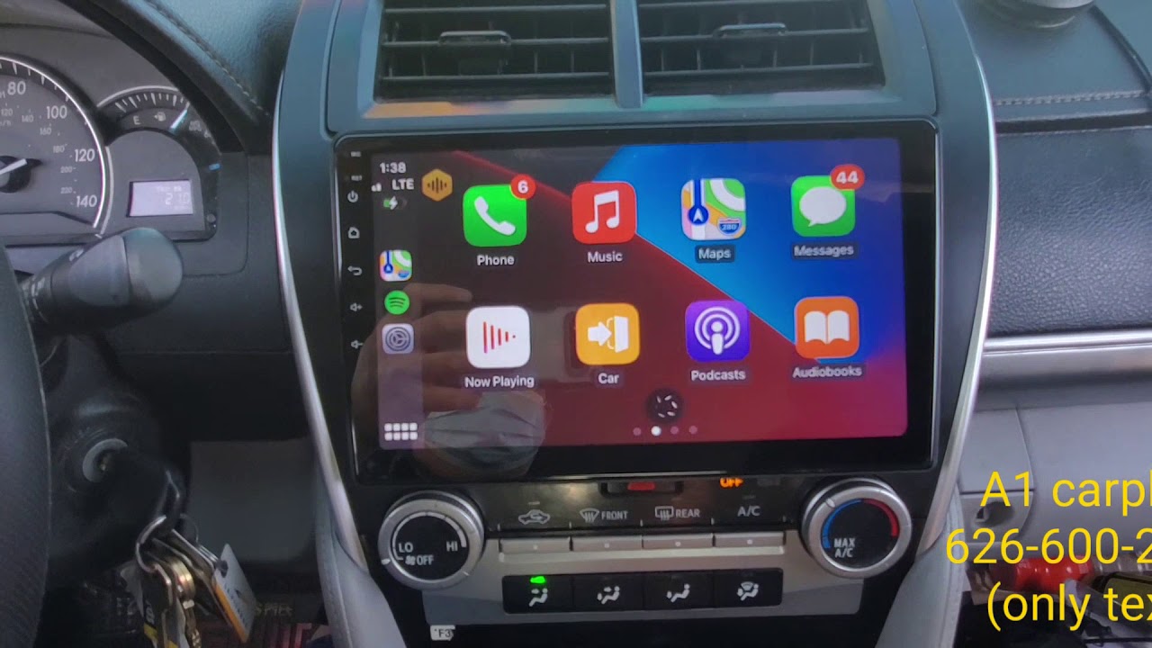 2014 toyota camry upgrade touch screen + Apple carplay - YouTube