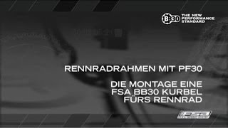 Montage eine FSA BB30 Kurbel furs Rennrad - FSA Rennrad