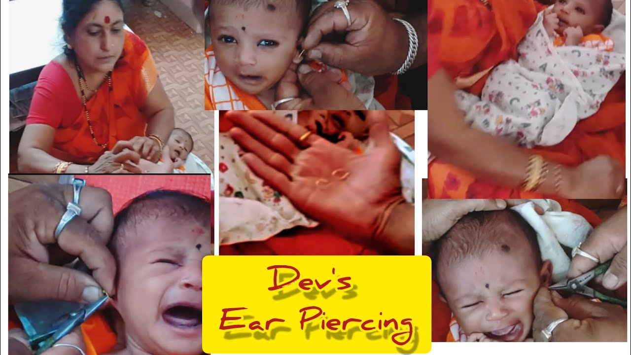 Ear Piercing Kan Tochane baby love earpierced hindu earpiercings