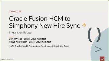 How to use Oracle Integration to Sync New Hire Employee from Fusion HCM to Simphony