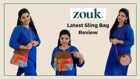 Zouk Handbags Review| Round sling bag haul| Handbag collection in Tamil| My handbag Collections