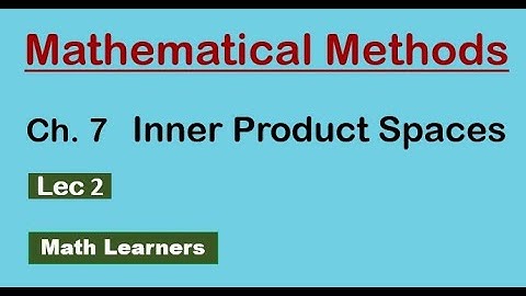 Ch 7 Inner product space lec 2 example 3, 4. for ADP , BSc ,BS Math @muhammadsaeed2797