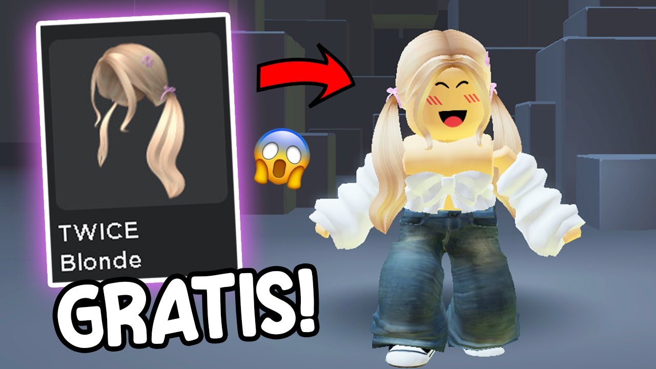 como ter cabelo de graça no Roblox super fácil sem gastar nenhum robux 🤩🥳  