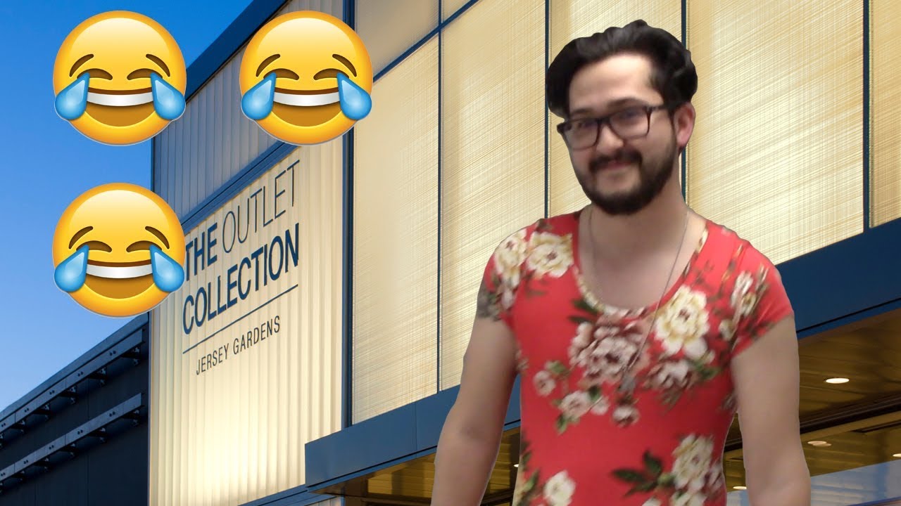 Boyfriend Wears A Dress At Jersey Gardens Mall Hilarious