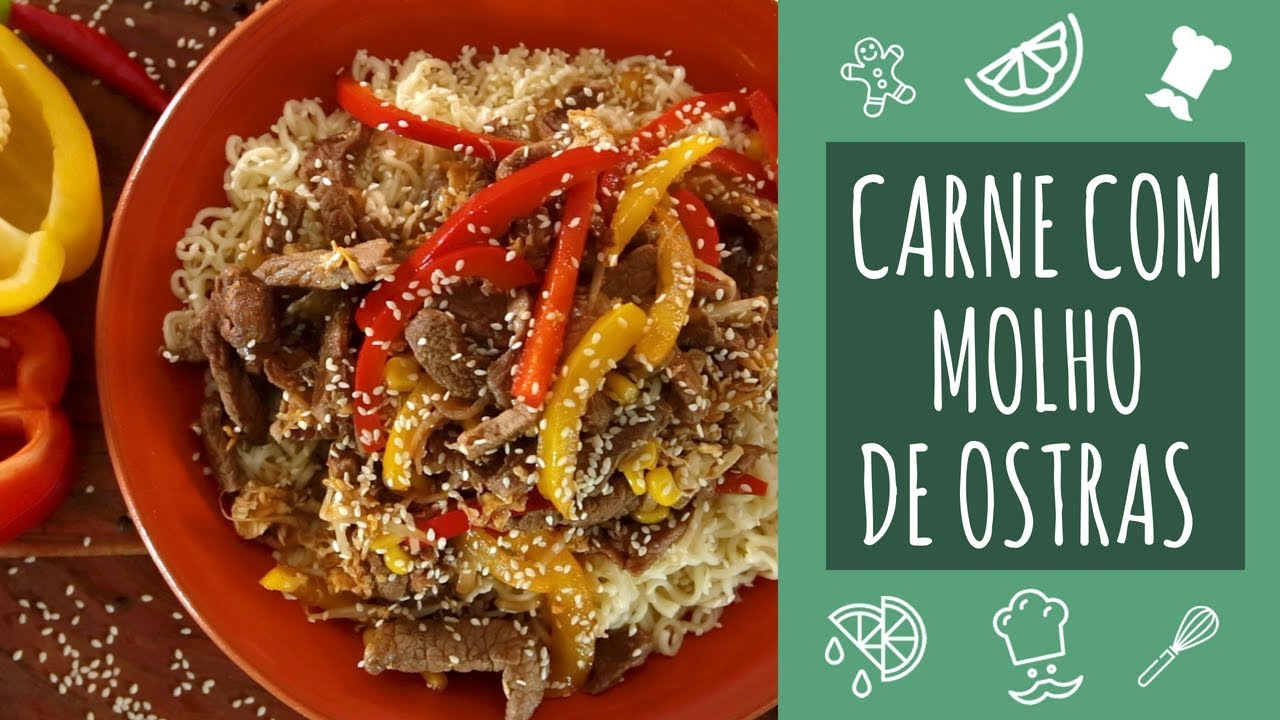 Carne com molho de ostras