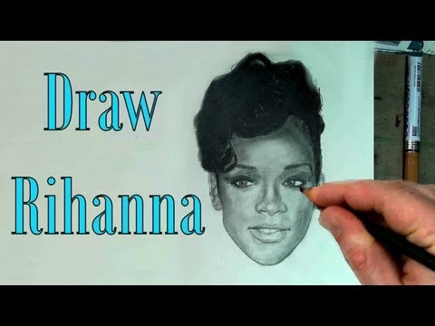 How to Draw Rihanna Step by Step