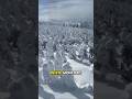 Japanese Snow Monsters, Mount Zao Frozen Giants #shorts #ZaoOnsen #SnowMonsters #Juhyo #MountZao