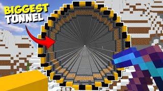 I Build Minecraft Biggest Tunnel