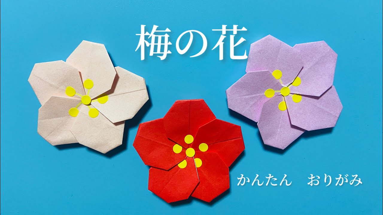 How to fold a plum blossom - YouTube
