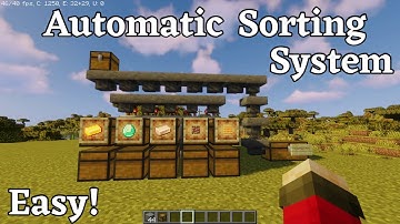 Minecraft Fully Automatic Sorting System - 1.19