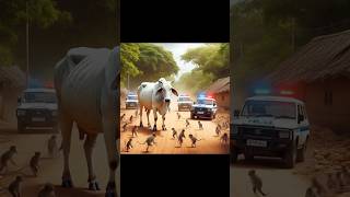 Hardworking Cows And Naughty Monkeys Jungle Funny Story Monkey Trouble Begins