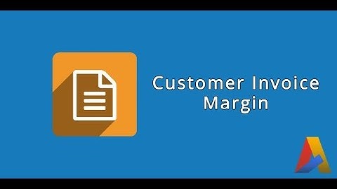 Customer Invoice Margin in odoo v12